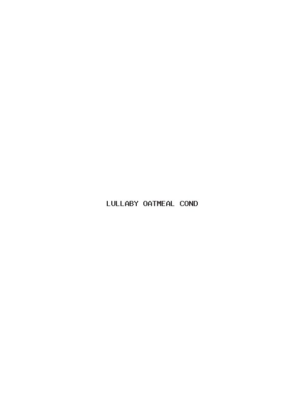 DP mock: LULLABY OATMEAL COND