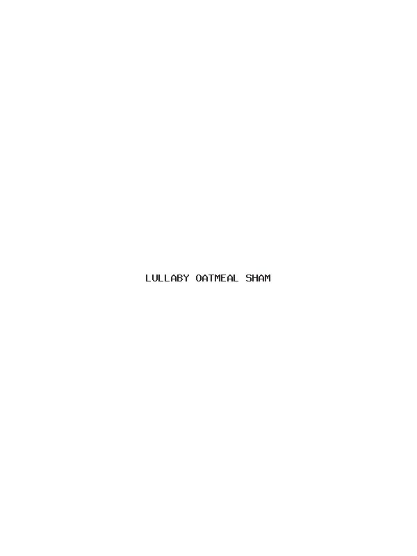 DP mock: LULLABY OATMEAL SHAM